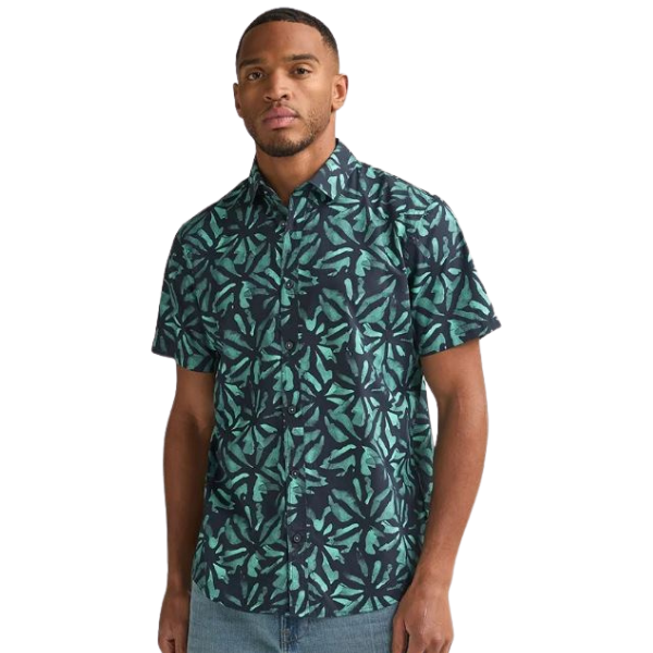CAMISA PETROL INDUSTRIES SLEEVE AOP HOMBRE