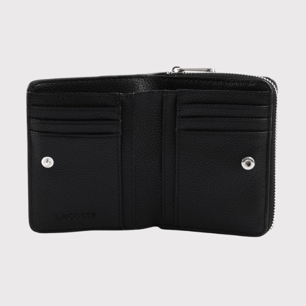 BILLETERO LACOSTE COMPACT ZIP MUJER