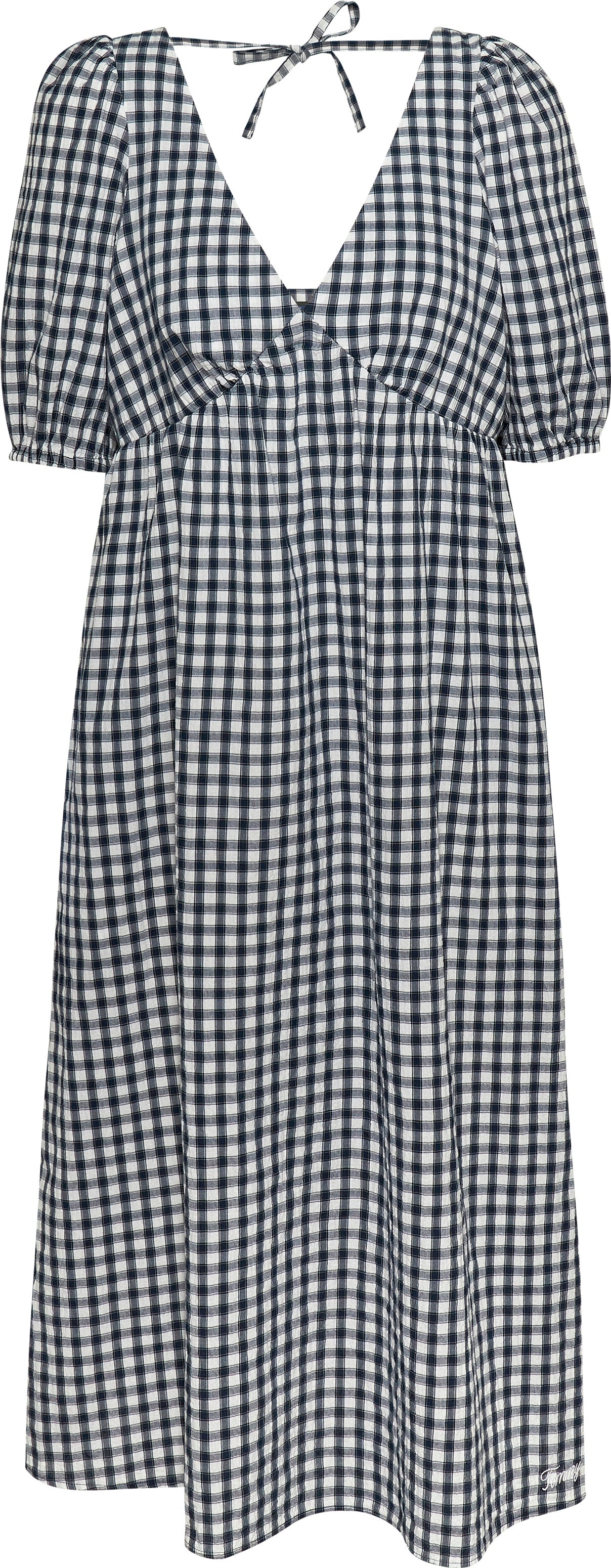 VESTIDO TOMMY JEANS GINGHAM MIDI MUJER