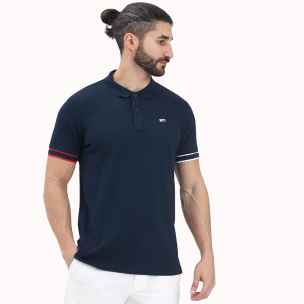 POLO TOMMY JEANS SLIM FLAG HOMBRE