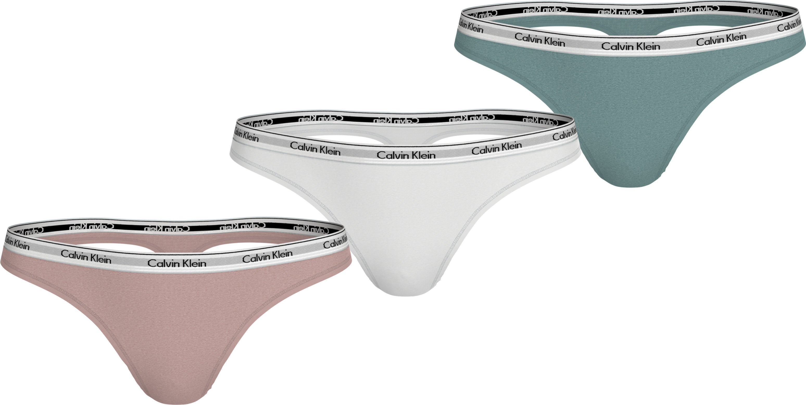 BRAGUITA THONG 3PK CALVIN KLEIN MUJER