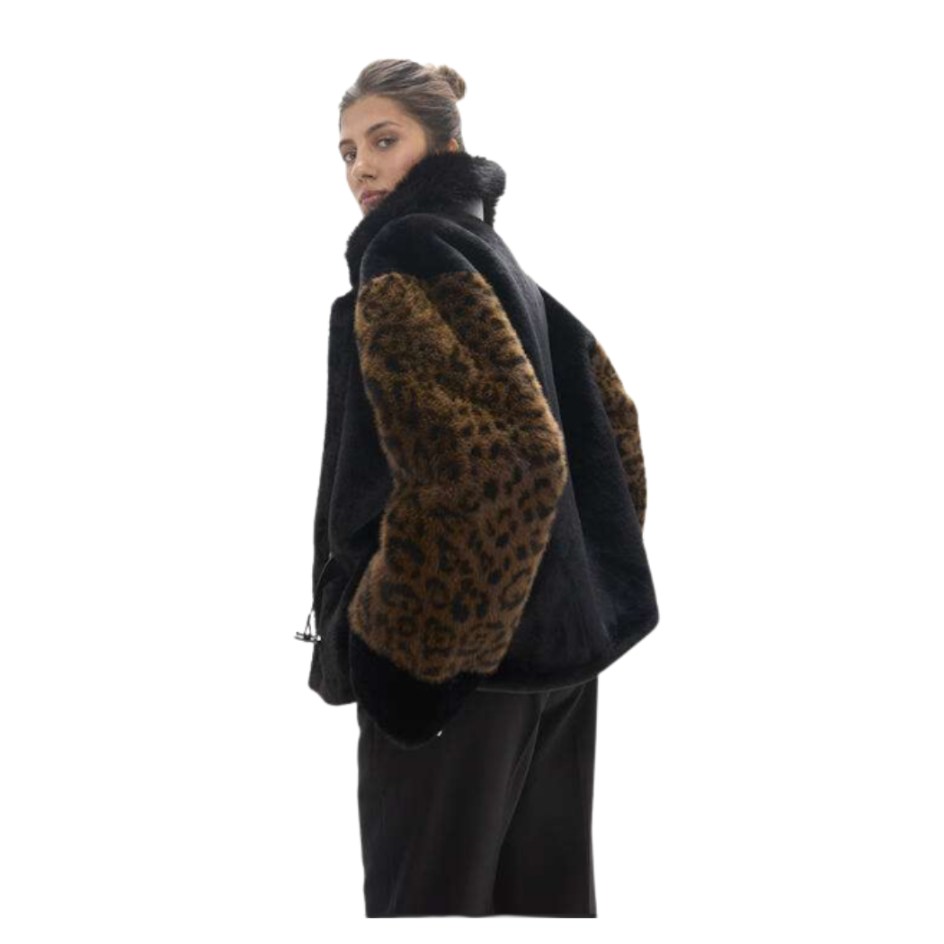 ABRIGO LOLA CASADEMUNT COMBI ANIMAL 45A MUJER
