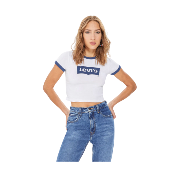 CAMISETA LEVI'S® GRAPHIC RINGER BLUE MUJER