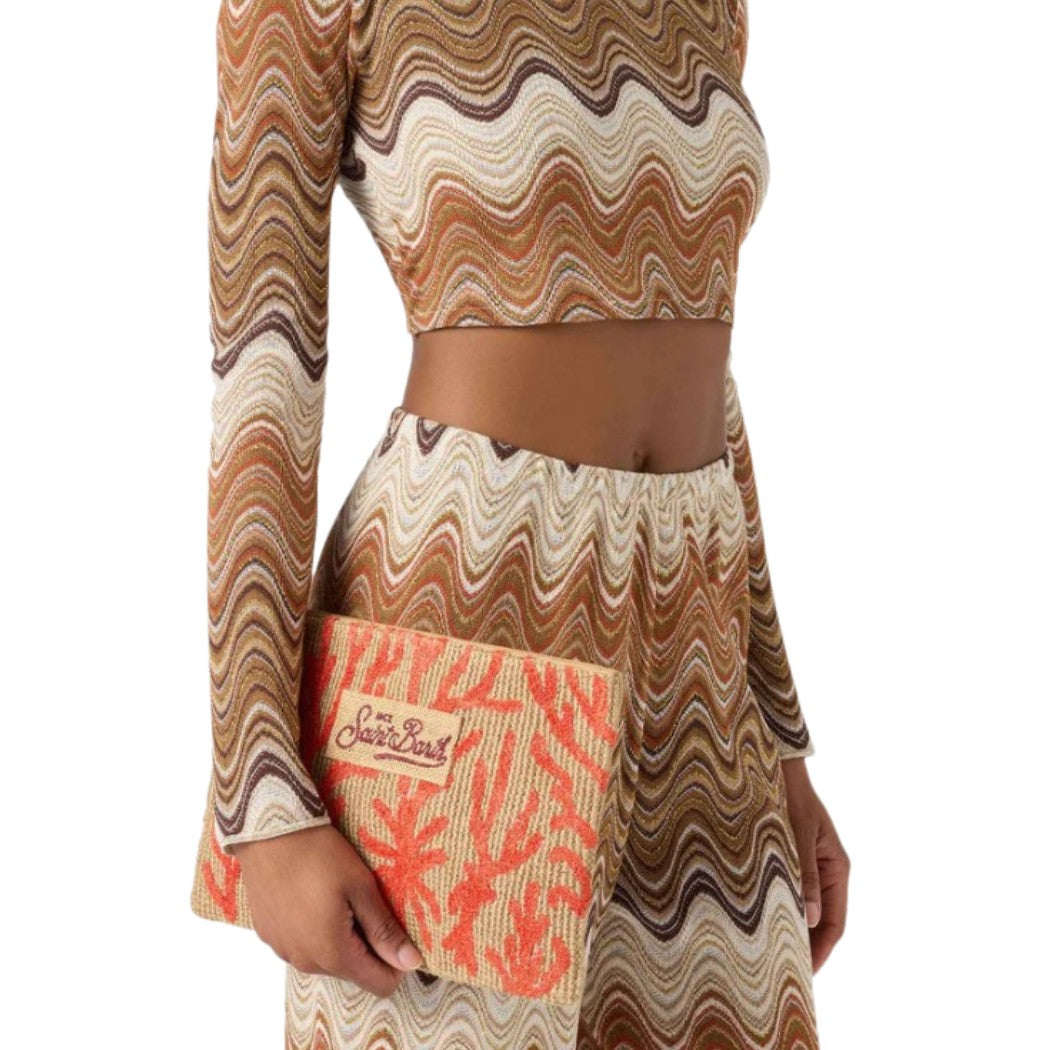 BOLSO DE MANO SAINT BARTH JUTE POUCH MUJER