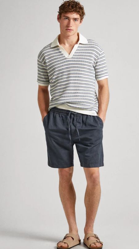 BERMUDA PEPE JEANS RELAXED LINEN HOMBRE