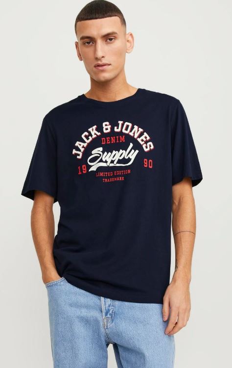 CAMISETA JACK&JONES JJELOGO O-NECK 2 HOMBRE