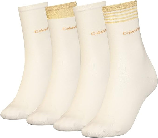 CALCETINES 4P LUREX CALVIN KLEIN MUJER