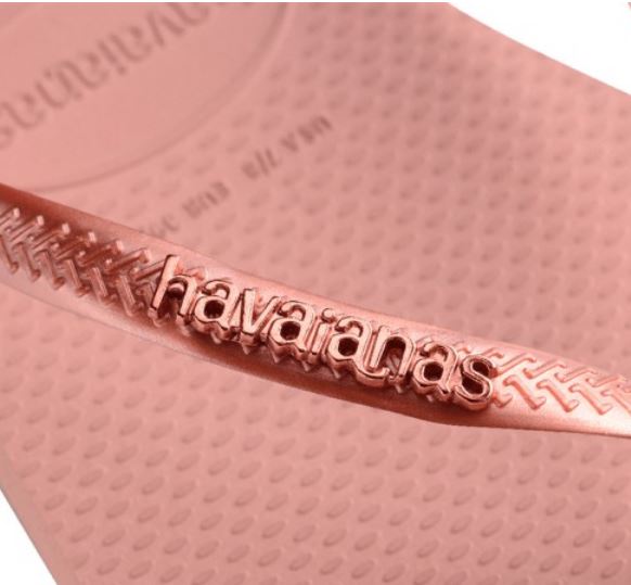 CHANCLA HAVAIANAS SLIM LOGO METALLIC MUJER
