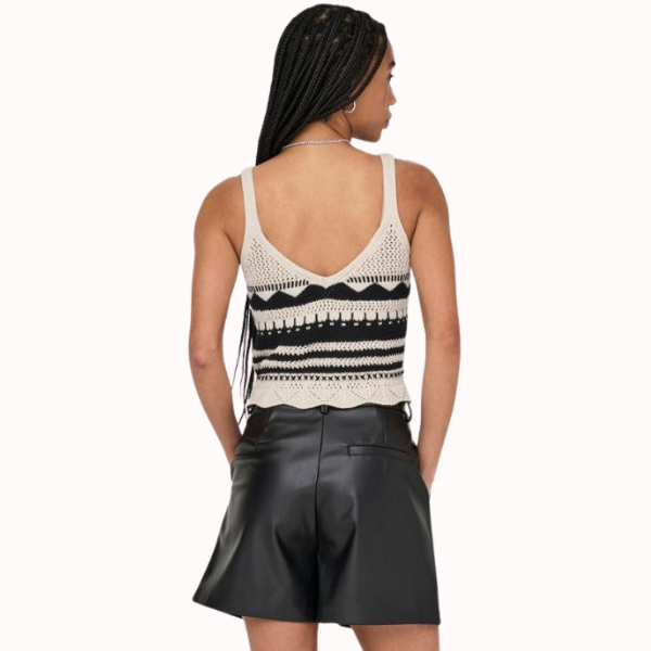 TOP ONLY ONLMERIDA CROP V-NECK MUJER