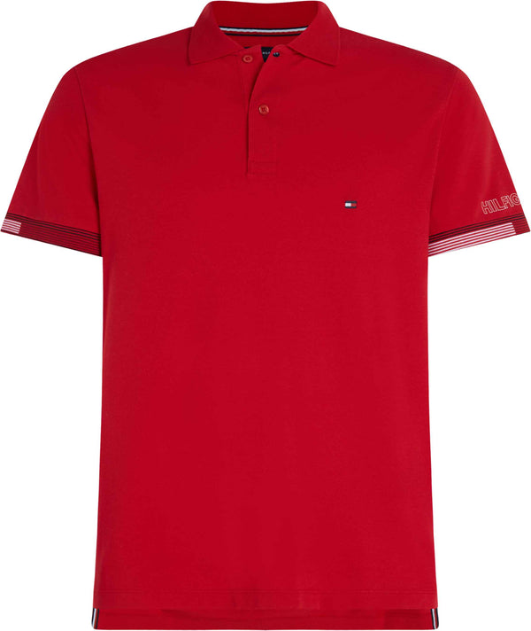 POLO TOMMY HILFIGER FLAG CUFF HOMBRE