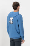 SUDADERA ELPULPO CAPUCHA LOGO TRIPLE HOMBRE