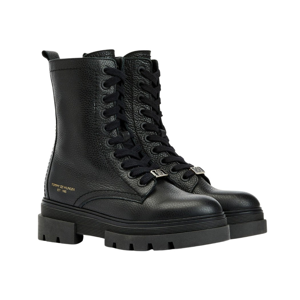 BOTA MONOCH LACE UP TOMMY HILFIGER MUJER