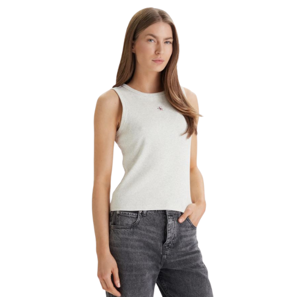 TOP CALVIN KLEIN WOVEN LABEL 2X2 MUJER