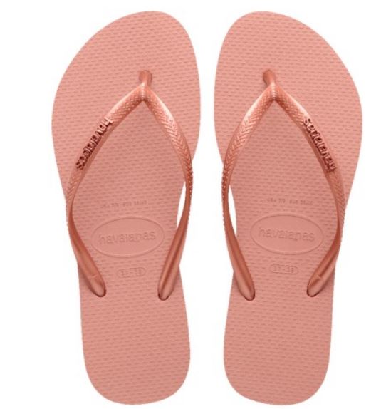 CHANCLA HAVAIANAS SLIM LOGO METALLIC MUJER
