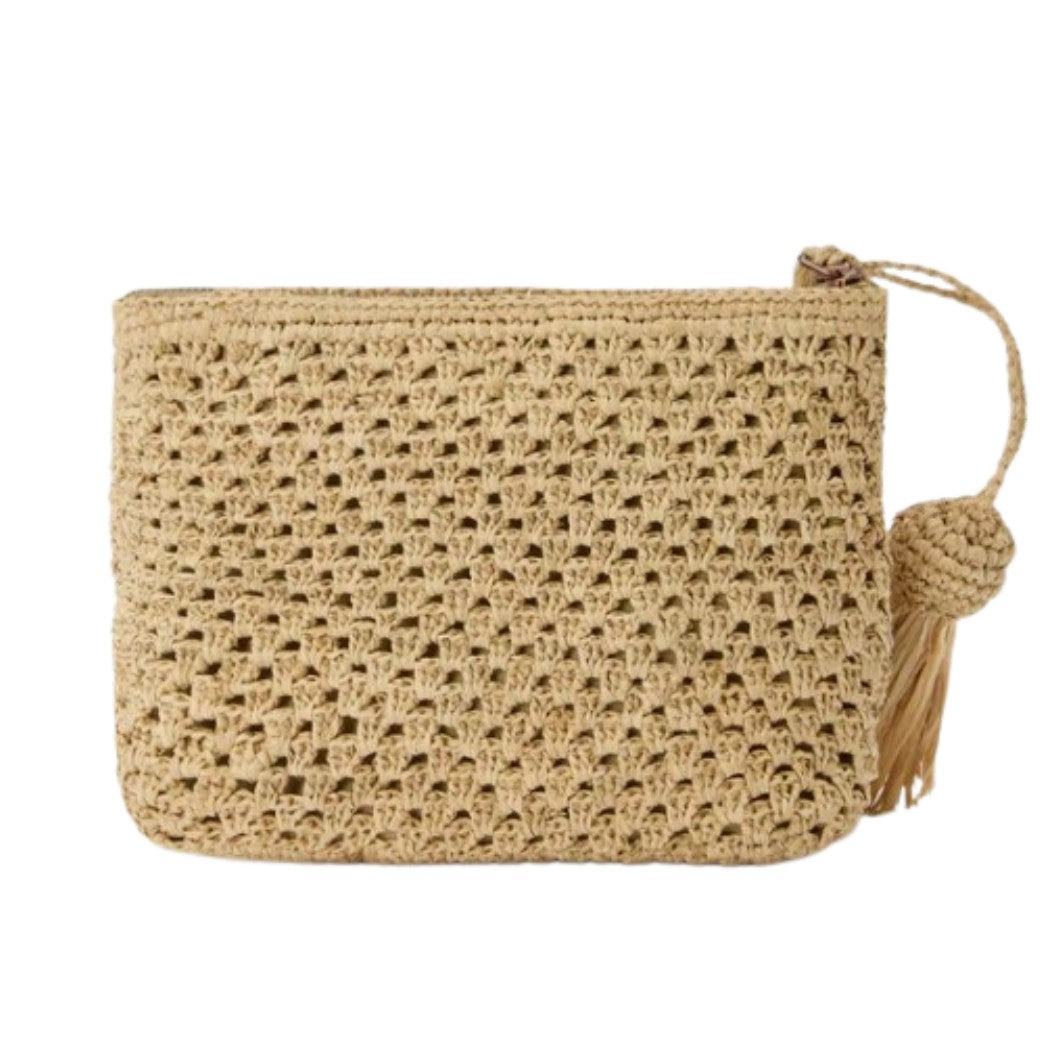 BOLSO DE MANO SAINT BARTH RAFFIA MUJER