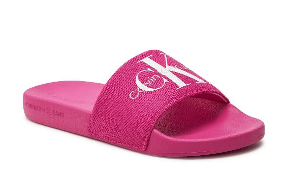 CHANCLA CALVIN KLEIN SLIDE MONOGRAM MUJER