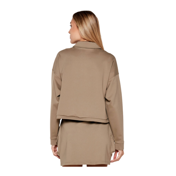 CHAQUETA GUESS CARLA CROP ZIP MUJER