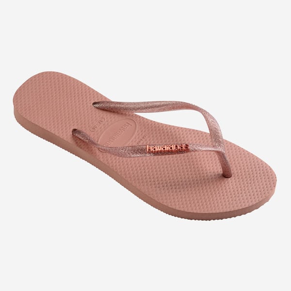 CHANCLA HAVAIANAS SLIM LOGO METALLIC MUJER