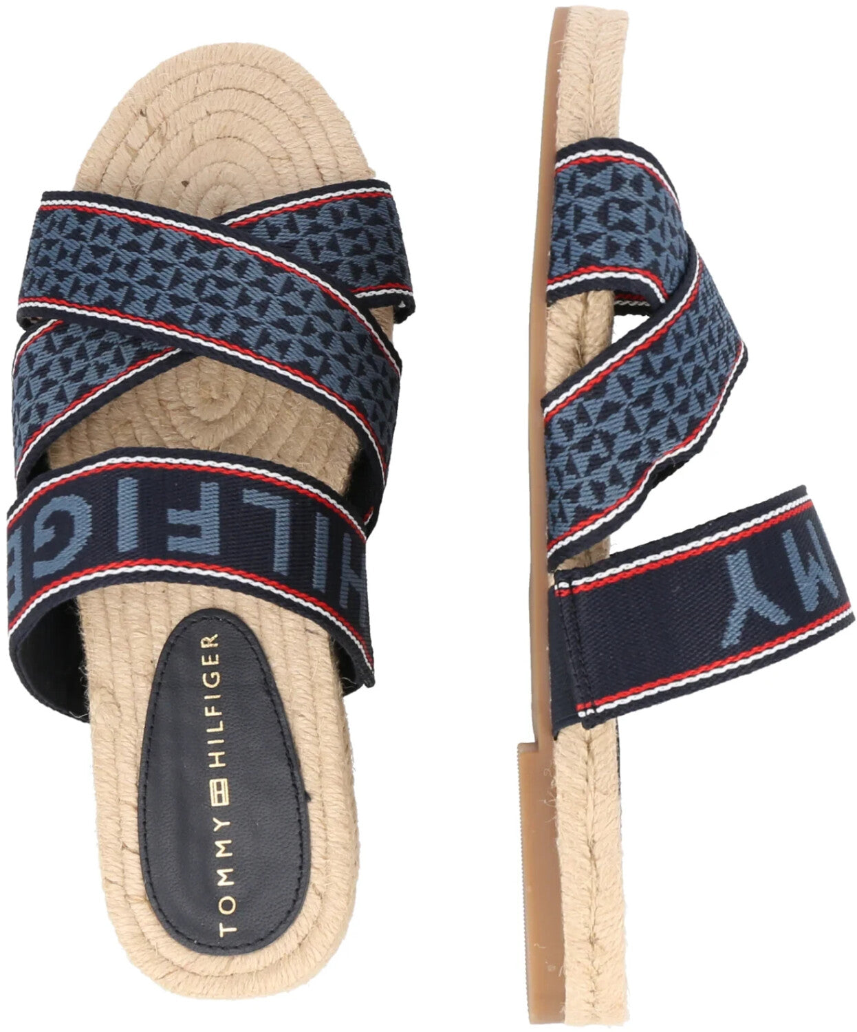 SANDALIA WEBBING FLAT TOMMY HILFIGER MUJER