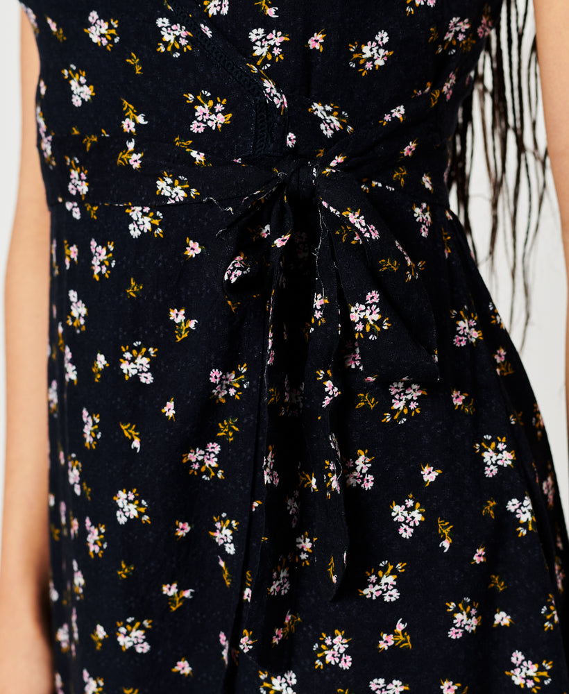 VESTIDO VINTAGE MINI WRAP SUPERDRY MUJER