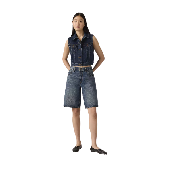 BERMUDA LEVIS® BAGGY DAD JORT MUJER