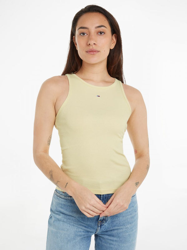 CAMISETA TOMMY JEANS ESSENTIAL RIB MUJER