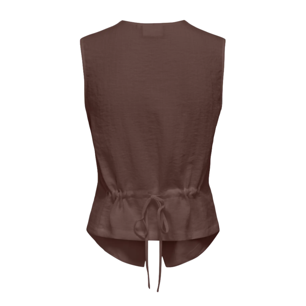 CHALECO ONLY ONLITA S/L LINEN LOOK MUJER