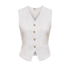 CHALECO ONLY ONLITA S/L LINEN LOOK MUJER
