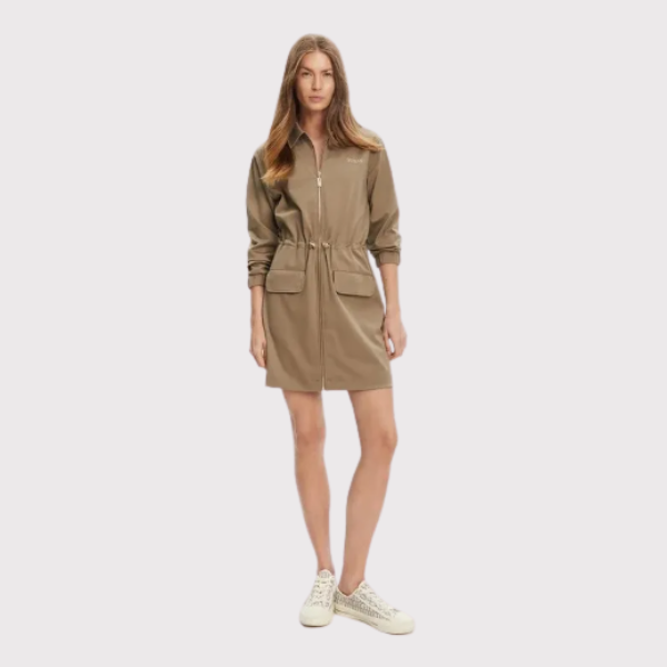 VESTIDO GUESS CARLA LONG ZIP MUJER