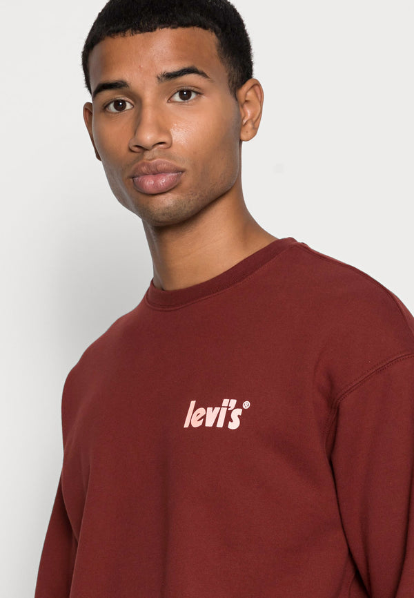 SUDADERA LEVI'S® RELAXD GRAPHIC CREW RED HOMBRE