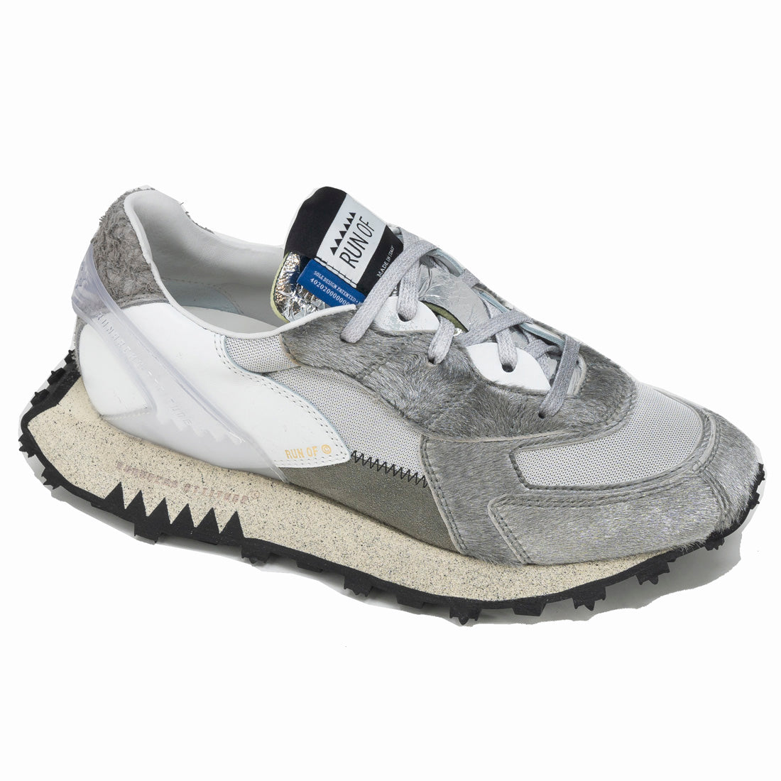 ZAPATILLA RUN OF ALLUMINIO SILVER & GREY MUJER