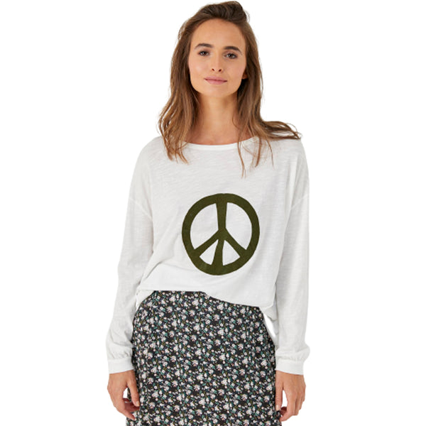 Camiseta Five Paz Ecru  Mujer