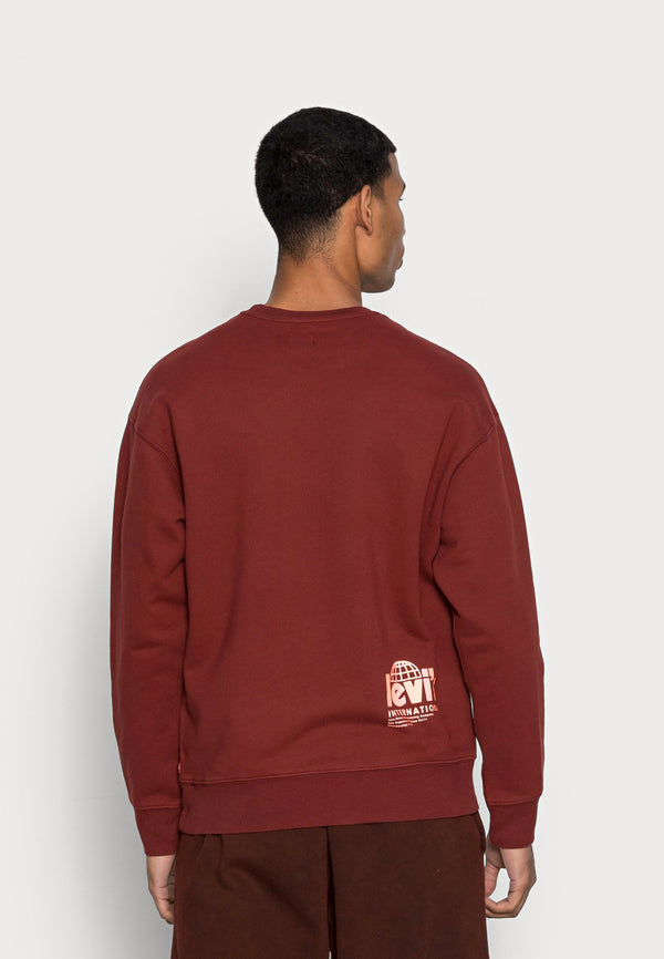 SUDADERA LEVI'S® RELAXD GRAPHIC CREW RED HOMBRE