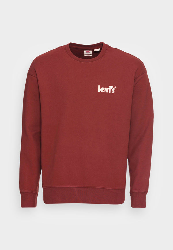 SUDADERA LEVI'S® RELAXD GRAPHIC CREW RED HOMBRE