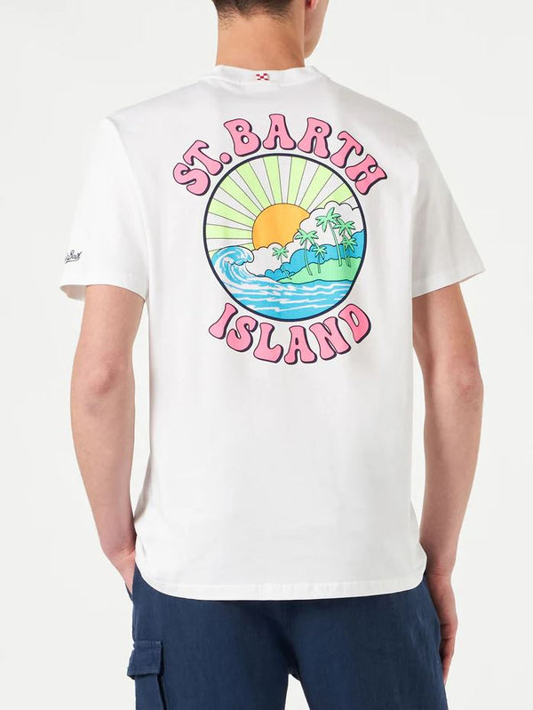Camiseta St. Barth para hombre estampada
