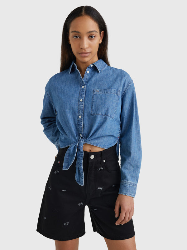 TOP CHAMBRAY TOMMY HILFIGER MUJER